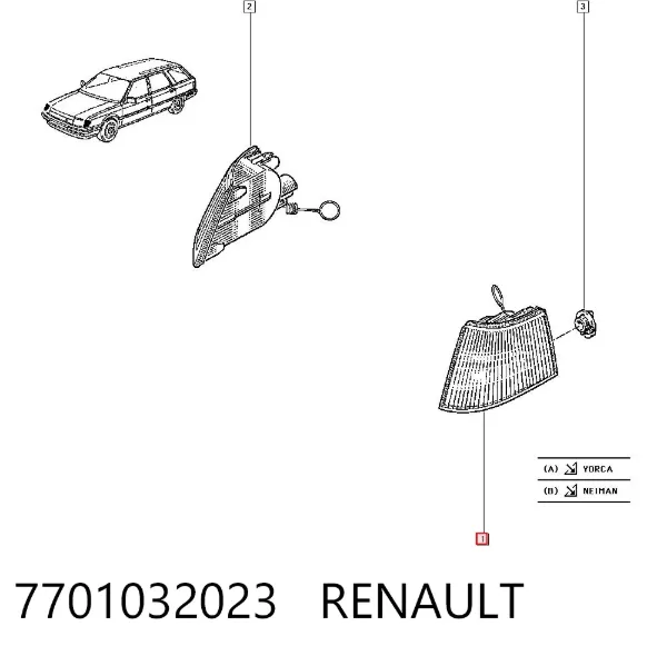 Kierunkowskaz lewy Renault 21 L48