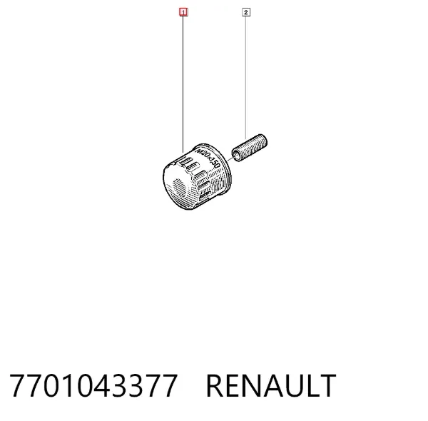 Filtr oleju 7701043377 Renault (RVI)