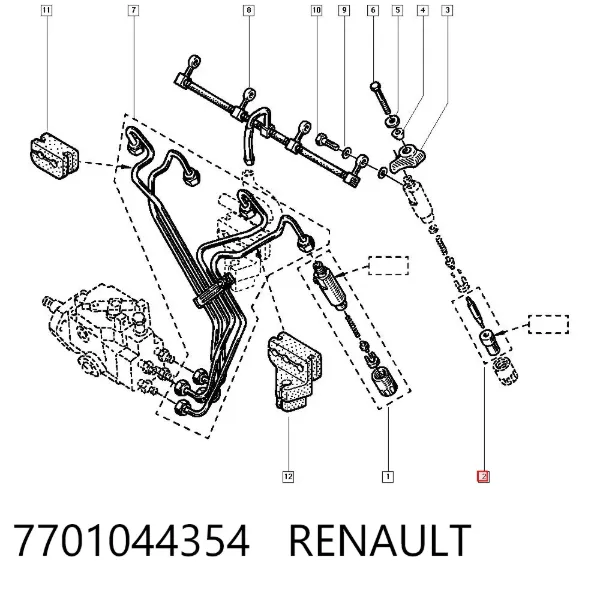 Rozpylacz wtrysku diesla 99460961 Iveco
