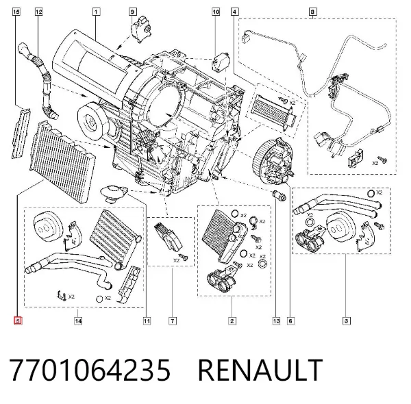 Filtr kabiny 7701064235 Renault (RVI)