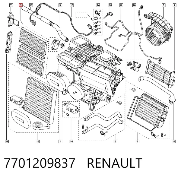 Filtr kabiny 7701209837 Renault (RVI)