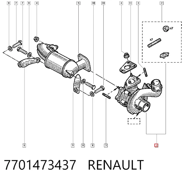 Turbina 7701473437 Renault (RVI)