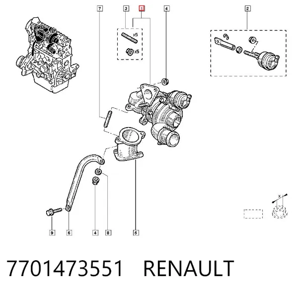 Turbina 7701473551 Renault (RVI)