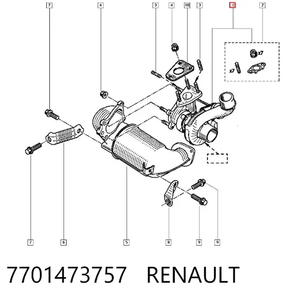 Turbina 7701473757 Renault (RVI)