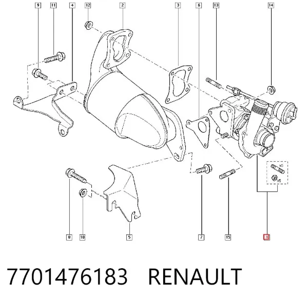 Turbina 7701476183 Renault (RVI)