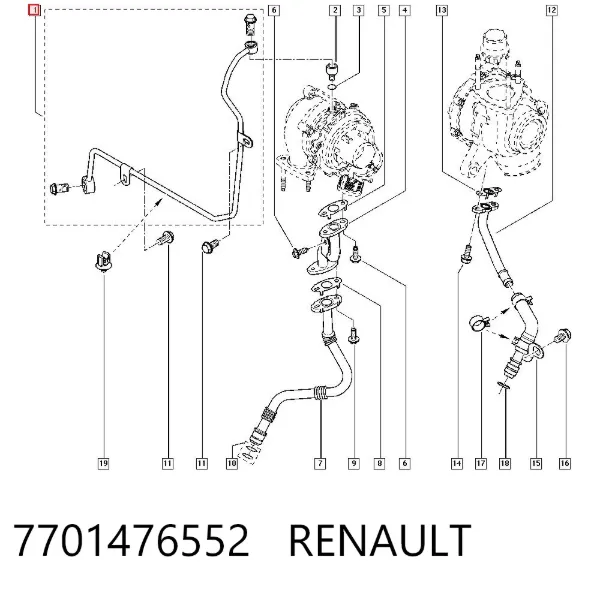 Turbina 7701476552 Renault (RVI)