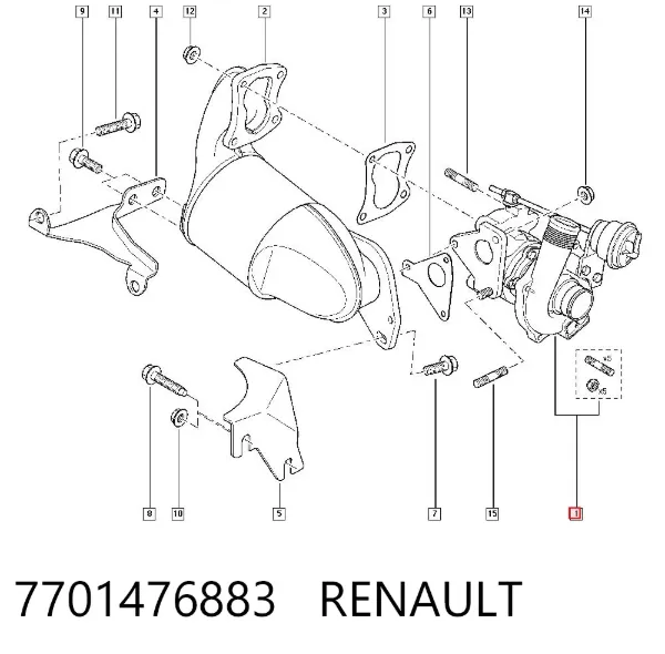 Turbina 7701476883 Renault (RVI)