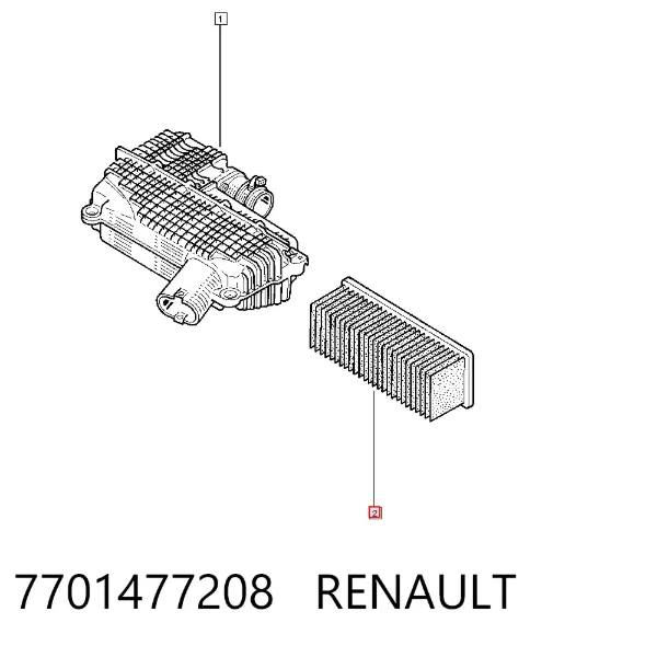Filtr powietrza 7701477208 Renault (RVI)