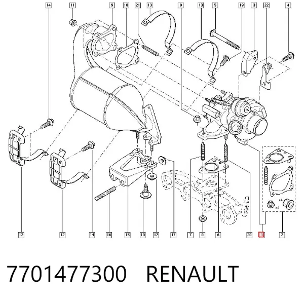 Turbina 7701477300 Renault (RVI)