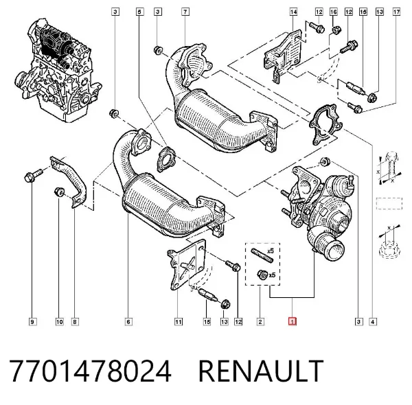 Turbina 7701478024 Renault (RVI)