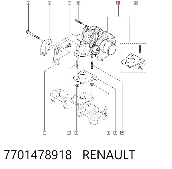 Turbina 7701478918 Renault (RVI)