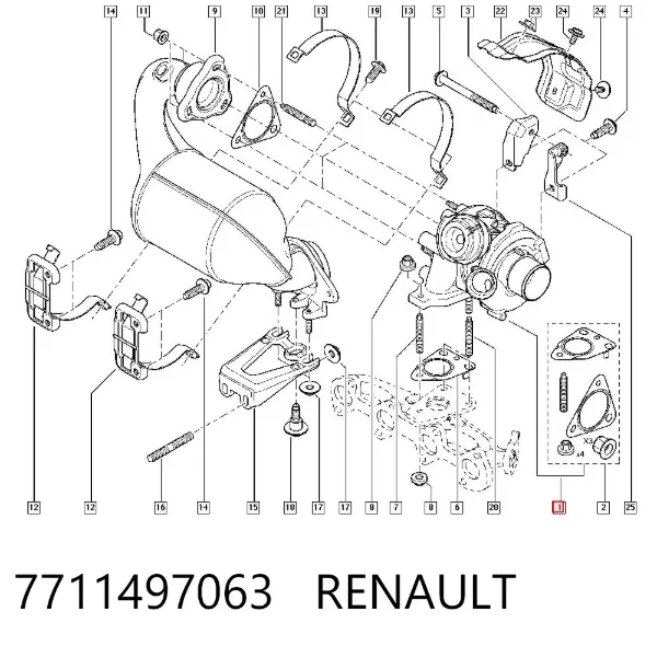 Turbina 7711497063 Renault (RVI)