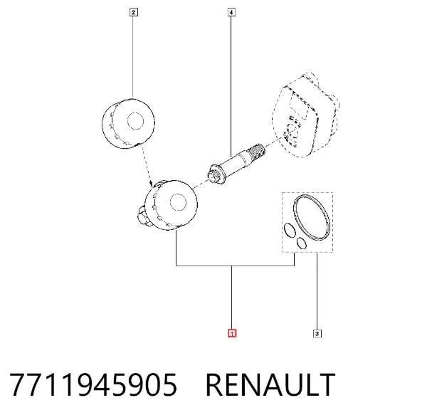 Filtr oleju 7711945905 Renault (RVI)