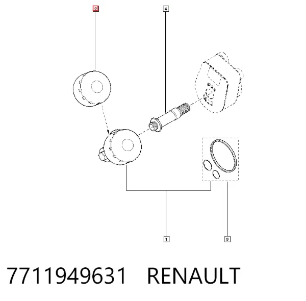 Filtr oleju 7711949631 Renault (RVI)