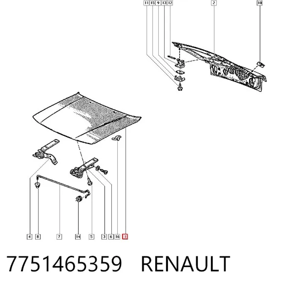 Maska silnika Renault 21 L48