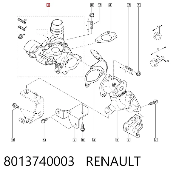Turbina 8013740003 Renault (RVI)