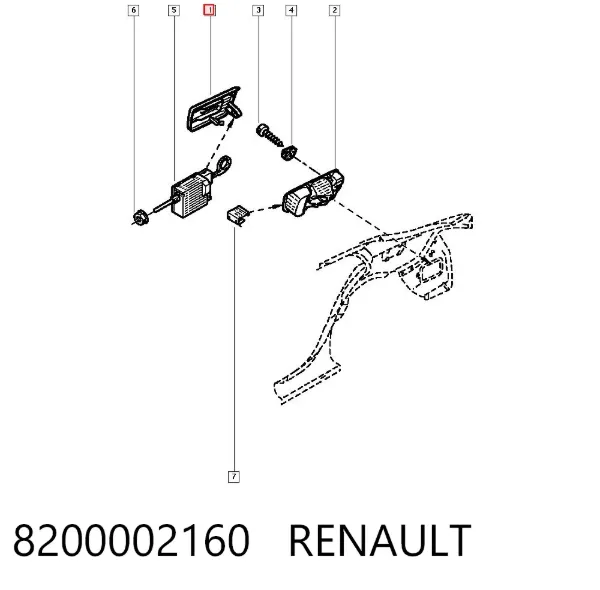 Klapka wlewu paliwa Renault Laguna II