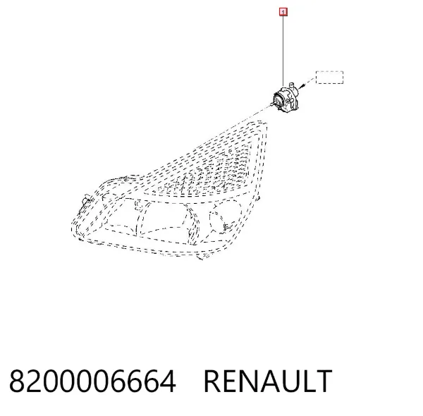 Korektor swiatel 8200006664 Renault (RVI)