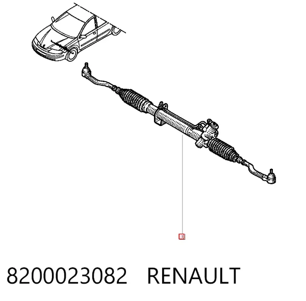 Listwa kierownicza (maglownica) 8200023082 Renault (RVI)