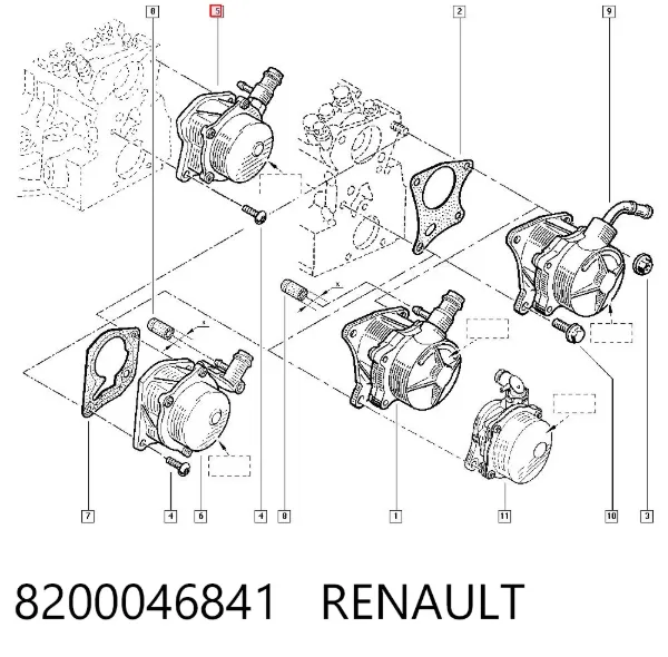 Pompa podciśnienia Renault Clio I