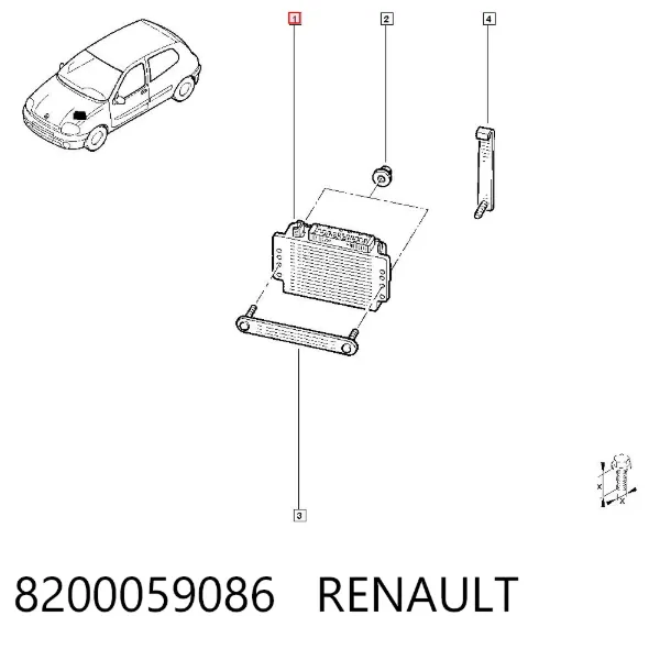 Sterownik silnika Renault Clio SYMBOL