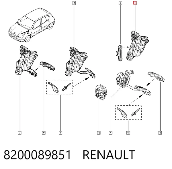 Czujnik położenia pedału przyspieszenia (gazu) 8200089851 Renault (RVI)