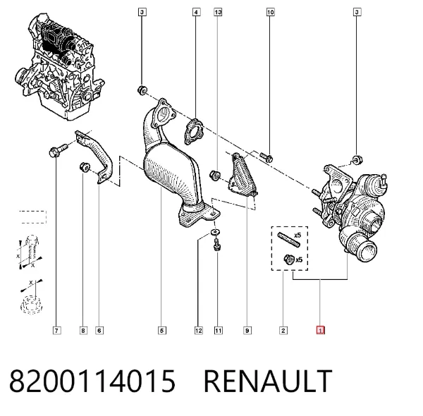 Turbina 8200114015 Renault (RVI)