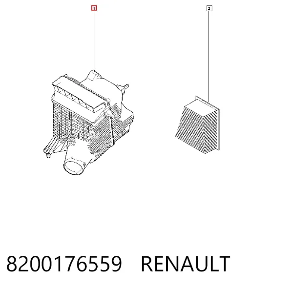 Obudowa filtra powietrza Renault Scenic GRAND II