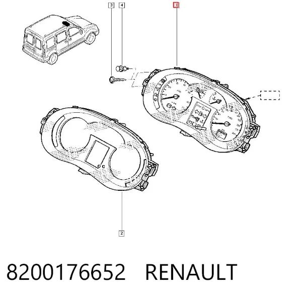 Deska rozdzielcza 8200176652 Renault (RVI)