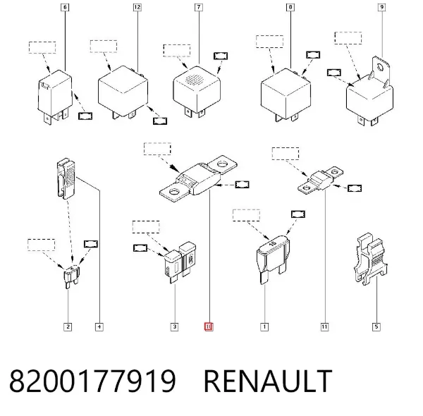 Bezpiecznik 8200177919 Renault (RVI)