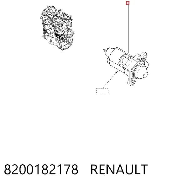 Rozrusznik 8200182178 Renault (RVI)