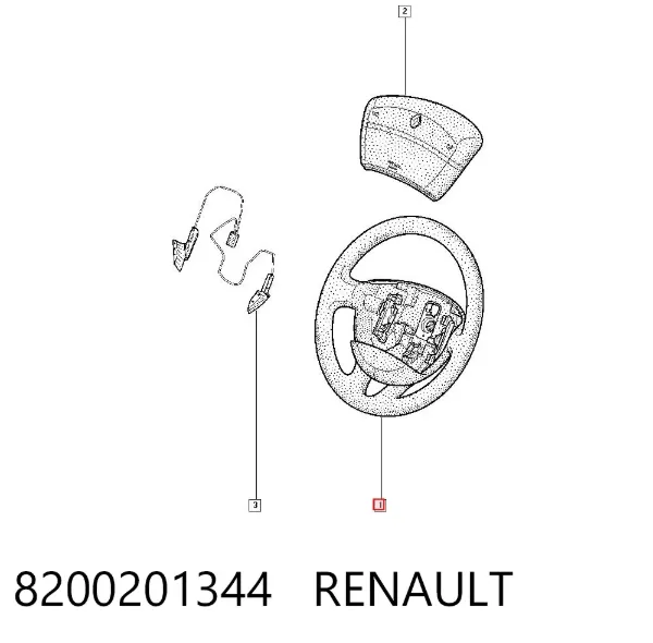 Kierownica 8200201344 Renault (RVI)