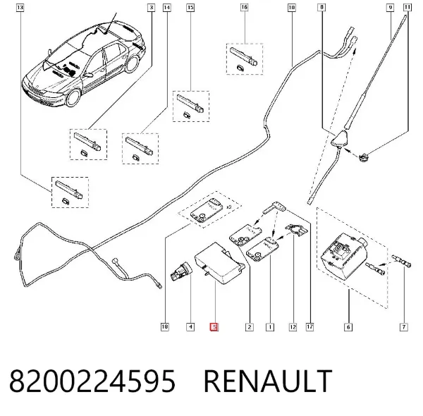 Stacyjka zapłonowa Renault Vel Satis BJ0