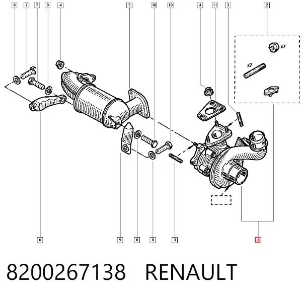 Turbina 8200267138 Renault (RVI)