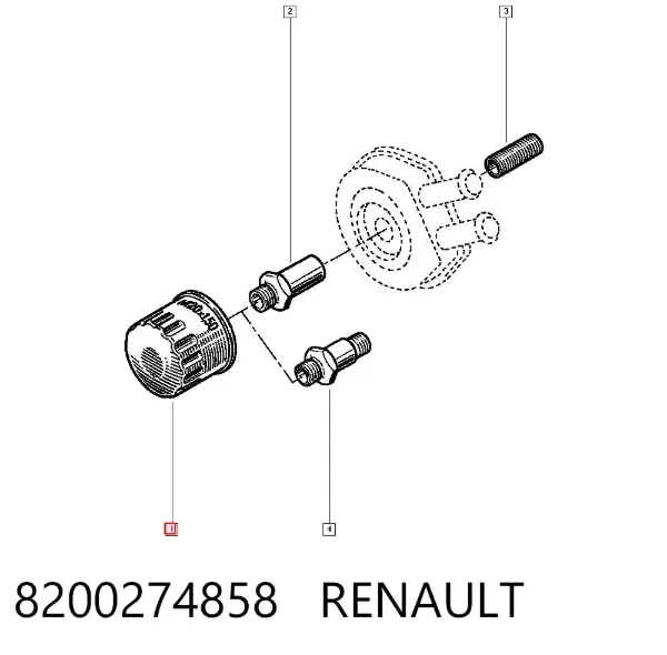 Filtr oleju 8200274858 Renault (RVI)