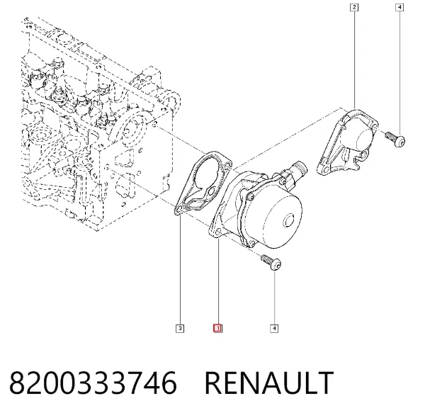 Pompa podciśnienia 8200333746 Renault (RVI)