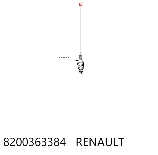 Świeca zapłonowa 8200363384 Renault (RVI)