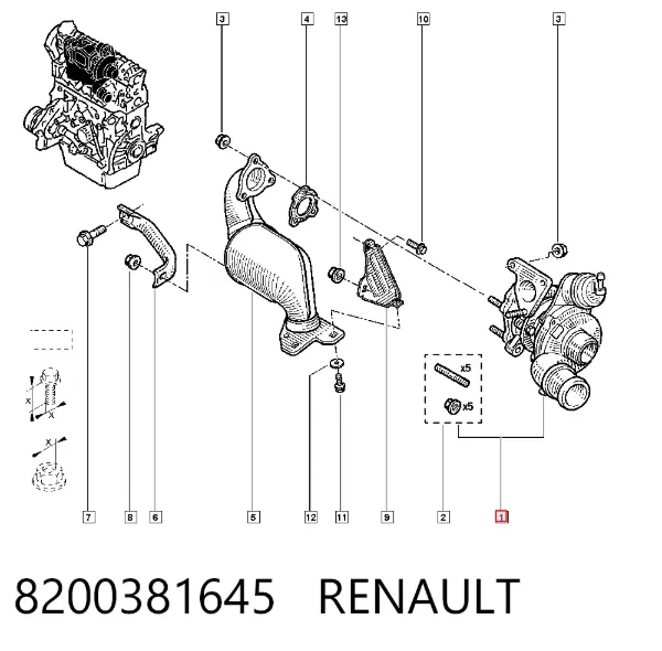 Turbina 8200381645 Renault (RVI)