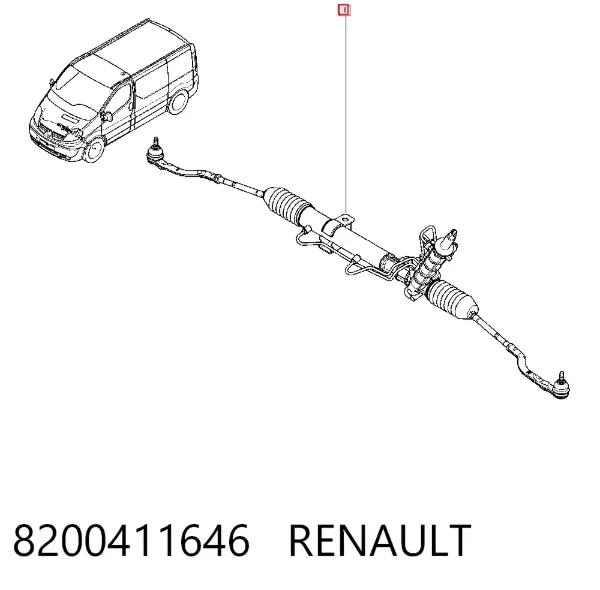 Listwa kierownicza (maglownica) 8200411646 Renault (RVI)