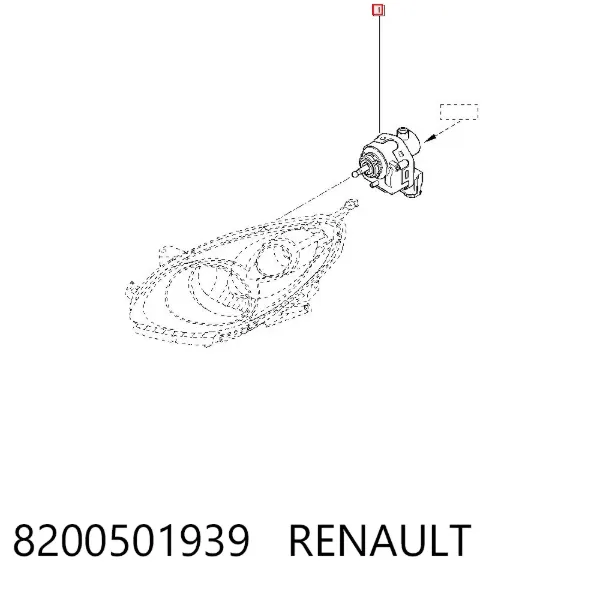 Korektor swiatel 8200501939 Renault (RVI)