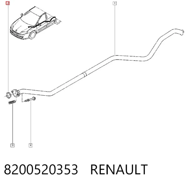 Pierścień kolektora wydechowego 8200520353 Renault (RVI)
