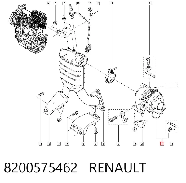 Turbina 8200575462 Renault (RVI)