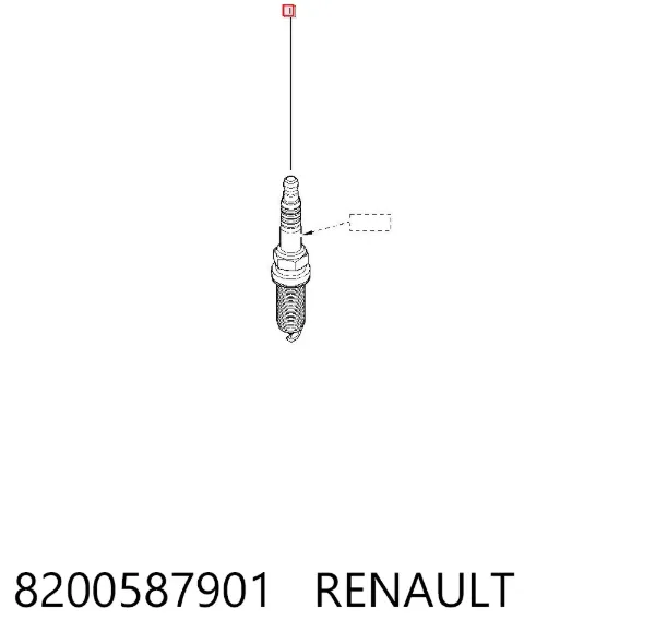 Świeca zapłonowa 8200587901 Renault (RVI)