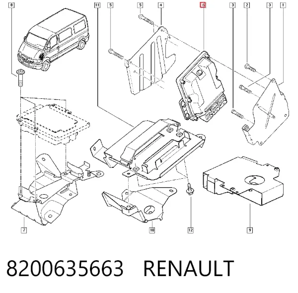 Sterownik silnika Renault Master II