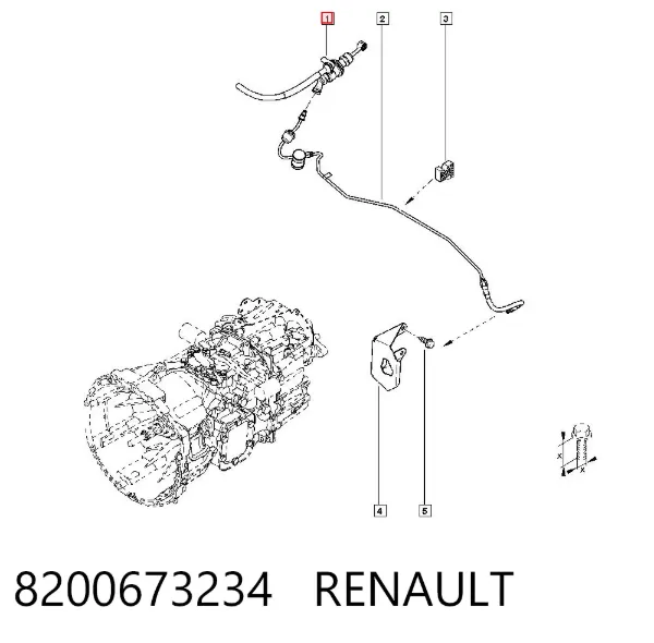Cylinder sprzęgła główny 8200673234 Renault (RVI)