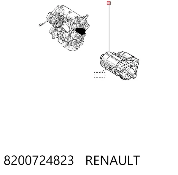Rozrusznik 8200724823 Renault (RVI)