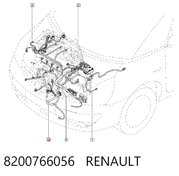Czujnik położenia wału korbowego 8200766056 Renault (RVI)