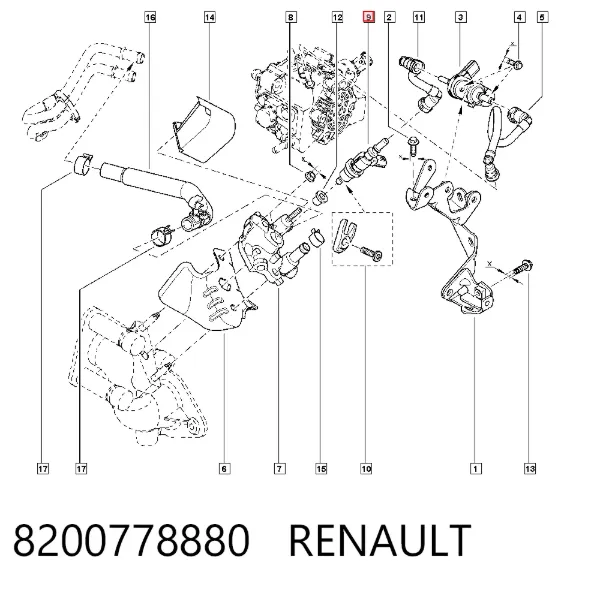 Wtryskiwacz AD BLUE 8200778880 Renault (RVI)