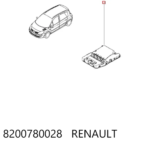 Blok komfortu Renault Scenic GRAND II
