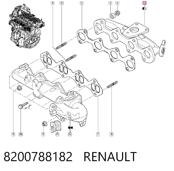 Kolektor wydechowy Renault Laguna III